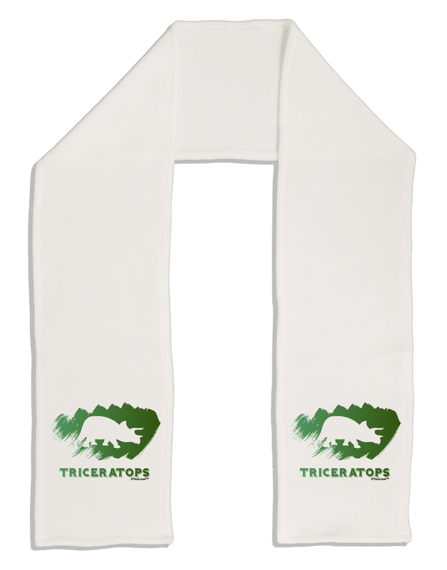 Jurassic Triceratops Design Adult Fleece 64&#x22; Scarf by TooLoud-TooLoud-White-One-Size-Adult-Davson Sales