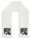 TooLoud White Wolf Face Adult Fleece 64&#x22; Scarf-TooLoud-White-One-Size-Adult-Davson Sales