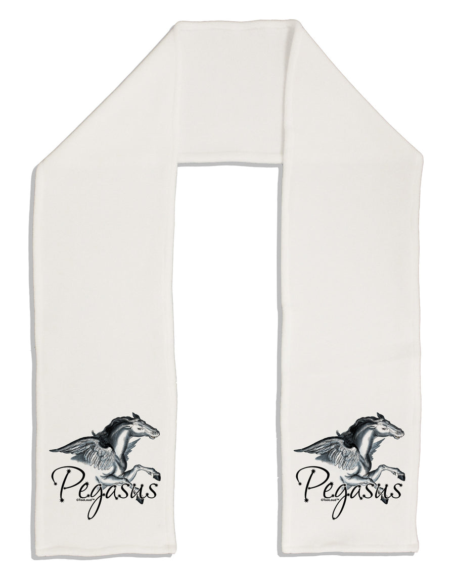 Pegasus Color Illustration Adult Fleece 64&#x22; Scarf-TooLoud-White-One-Size-Adult-Davson Sales