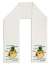 St Patricks Day Leprechaun Doge Adult Fleece 64&#x22; Scarf-TooLoud-White-One-Size-Adult-Davson Sales