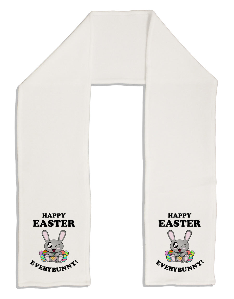 Happy Easter Everybunny Adult Fleece 64" Scarf-TooLoud-White-One-Size-Adult-Davson Sales