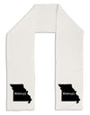 Missouri - United States Shape Adult Fleece 64&#x22; Scarf-TooLoud-White-One-Size-Adult-Davson Sales