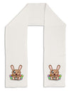 Cute Bunny with Eggs Adult Fleece 64" Scarf-TooLoud-White-One-Size-Adult-Davson Sales