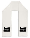 Oregon - United States Shape Adult Fleece 64&#x22; Scarf by TooLoud-TooLoud-White-One-Size-Adult-Davson Sales