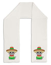 Cat with Sombrero and Poncho Adult Fleece 64&#x22; Scarf by TooLoud-TooLoud-White-One-Size-Adult-Davson Sales