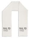 Error 404 Costume Distressed Adult Fleece 64&#x22; Scarf-TooLoud-White-One-Size-Adult-Davson Sales