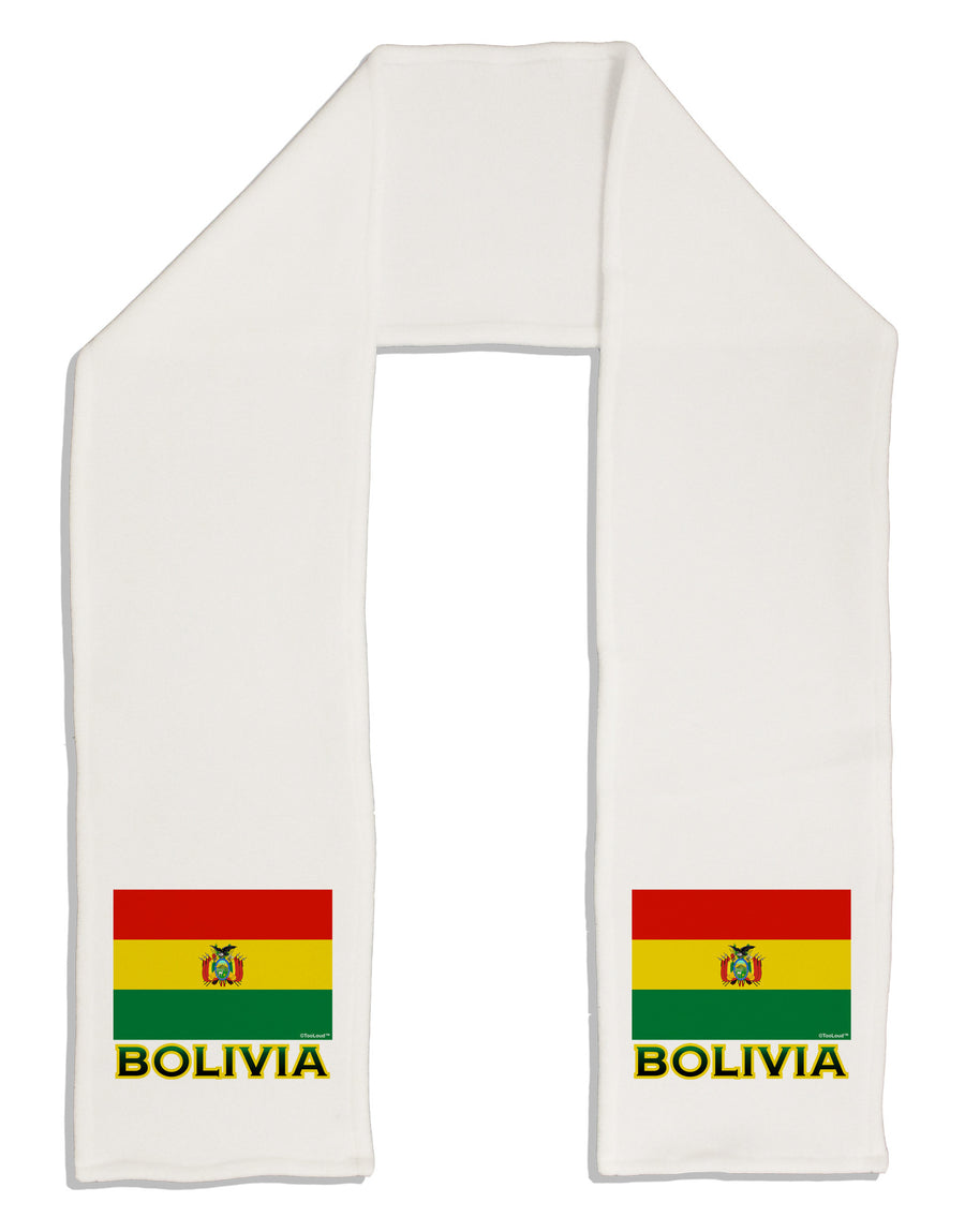 Bolivia Flag Adult Fleece 64&#x22; Scarf-TooLoud-White-One-Size-Adult-Davson Sales