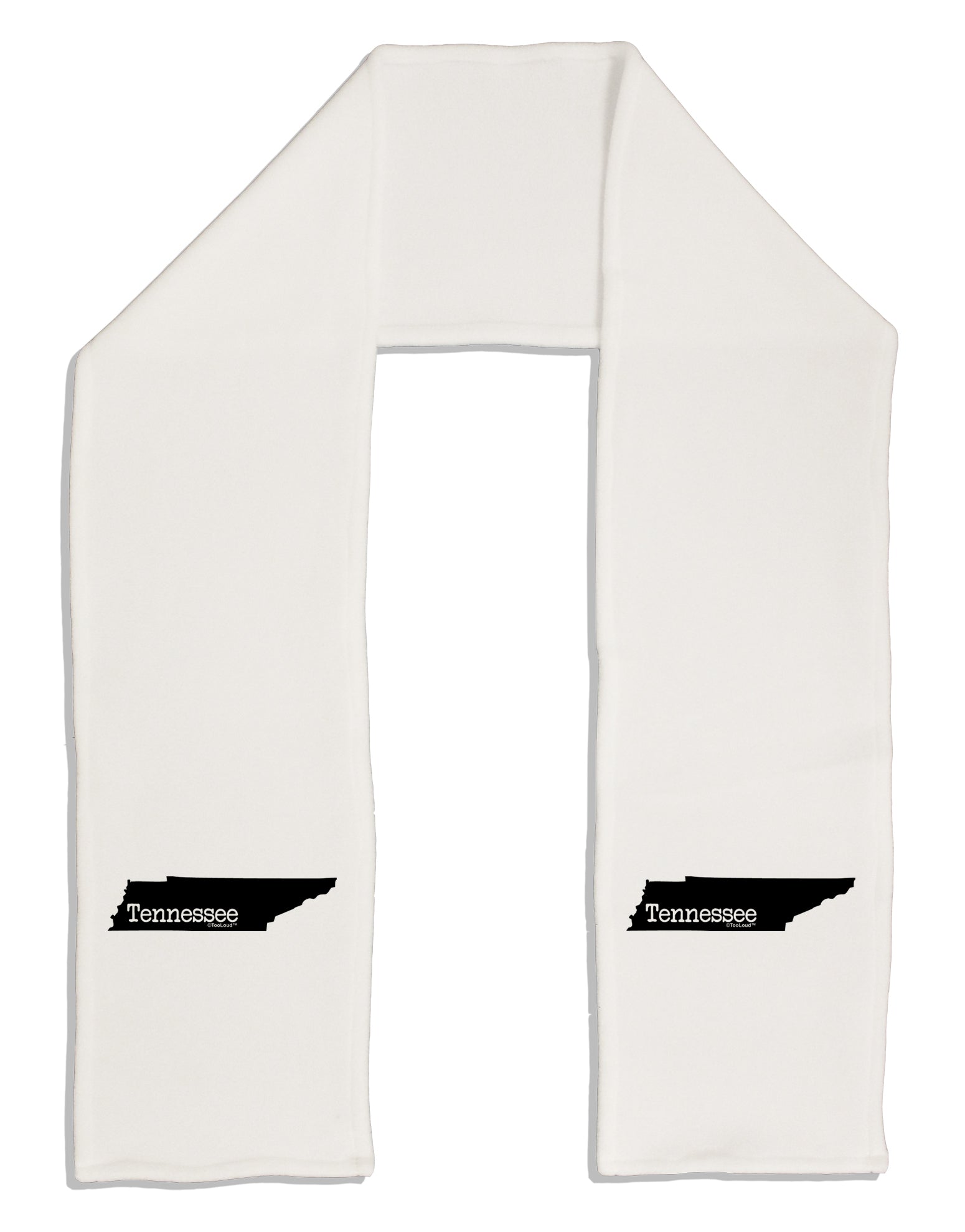 Tennessee - United States Shape Adult Fleece 64&#x22; Scarf by TooLoud-TooLoud-White-One-Size-Adult-Davson Sales