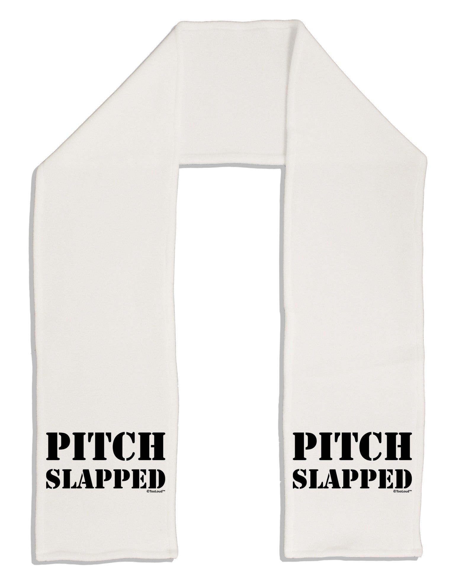 Pitch Slapped Adult Fleece 64&#x22; Scarf-TooLoud-White-One-Size-Adult-Davson Sales
