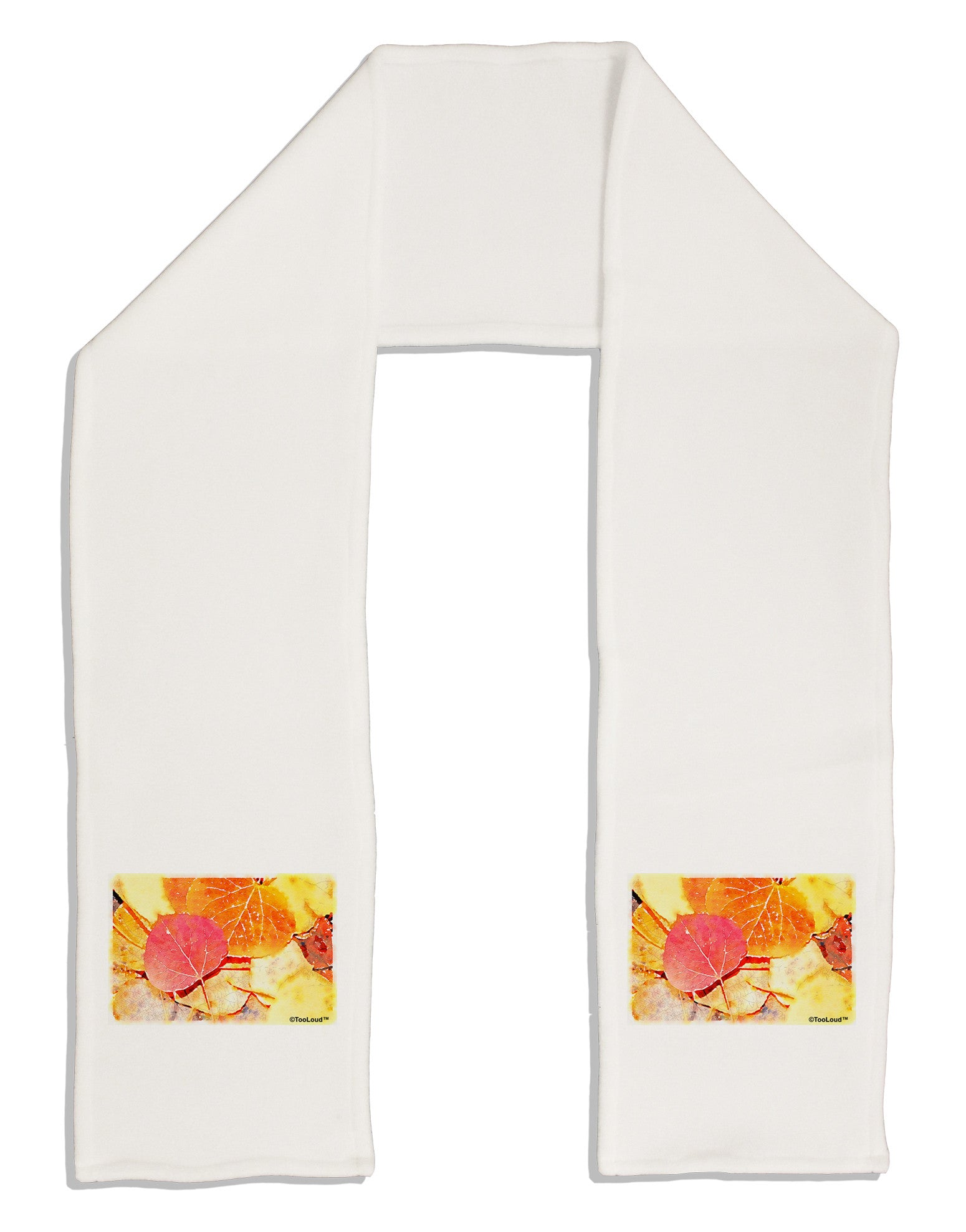 Colorado - Autumn WaterColor Adult Fleece 64&#x22; Scarf-TooLoud-White-One-Size-Adult-Davson Sales