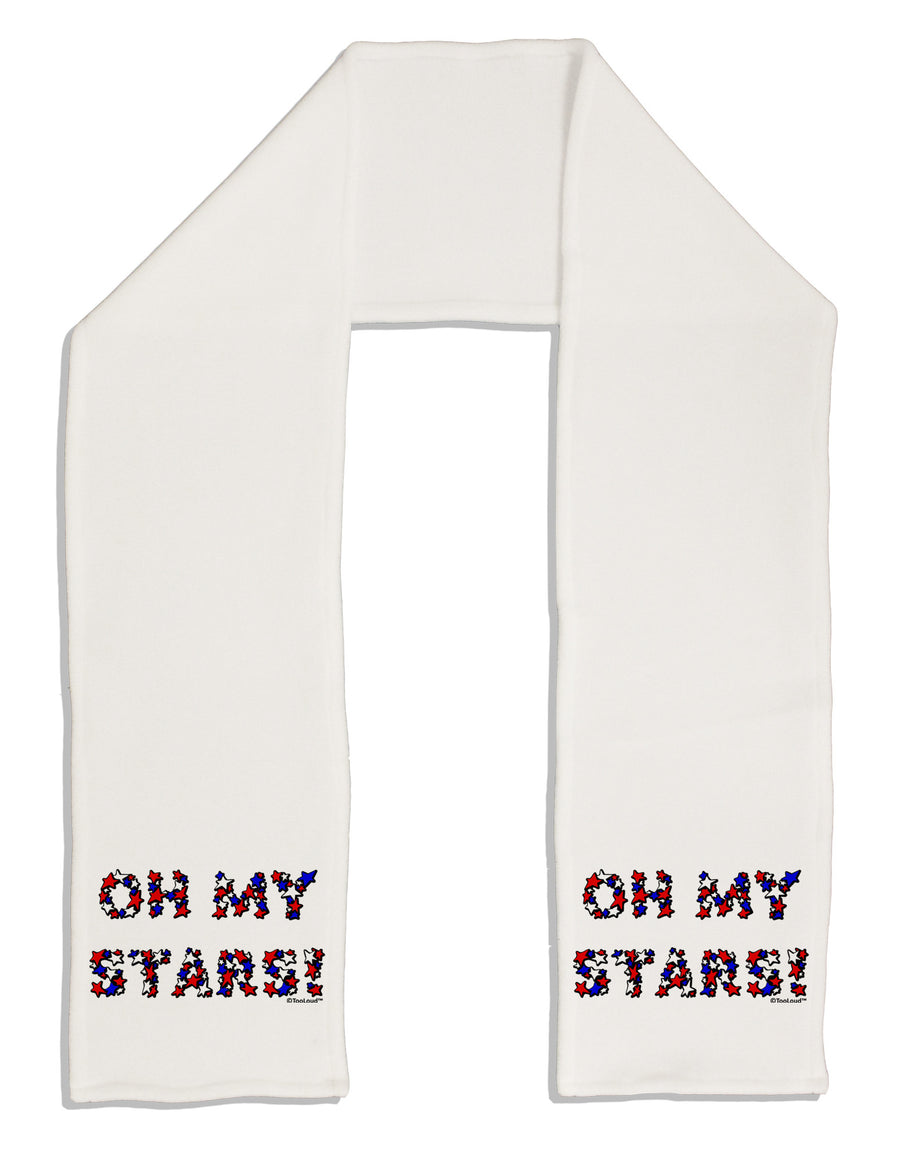 Oh My Stars Patriotic Design Adult Fleece 64&#x22; Scarf by TooLoud-TooLoud-White-One-Size-Adult-Davson Sales