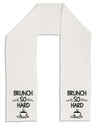 TooLoud Brunch So Hard Eggs and Coffee Adult Fleece 64 Inch Scarf-Scarves-TooLoud-White-One-Size-Adult-Davson Sales