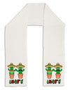 Fiesta Cactus Couple Amor Adult Fleece 64&#x22; Scarf-TooLoud-White-One-Size-Adult-Davson Sales