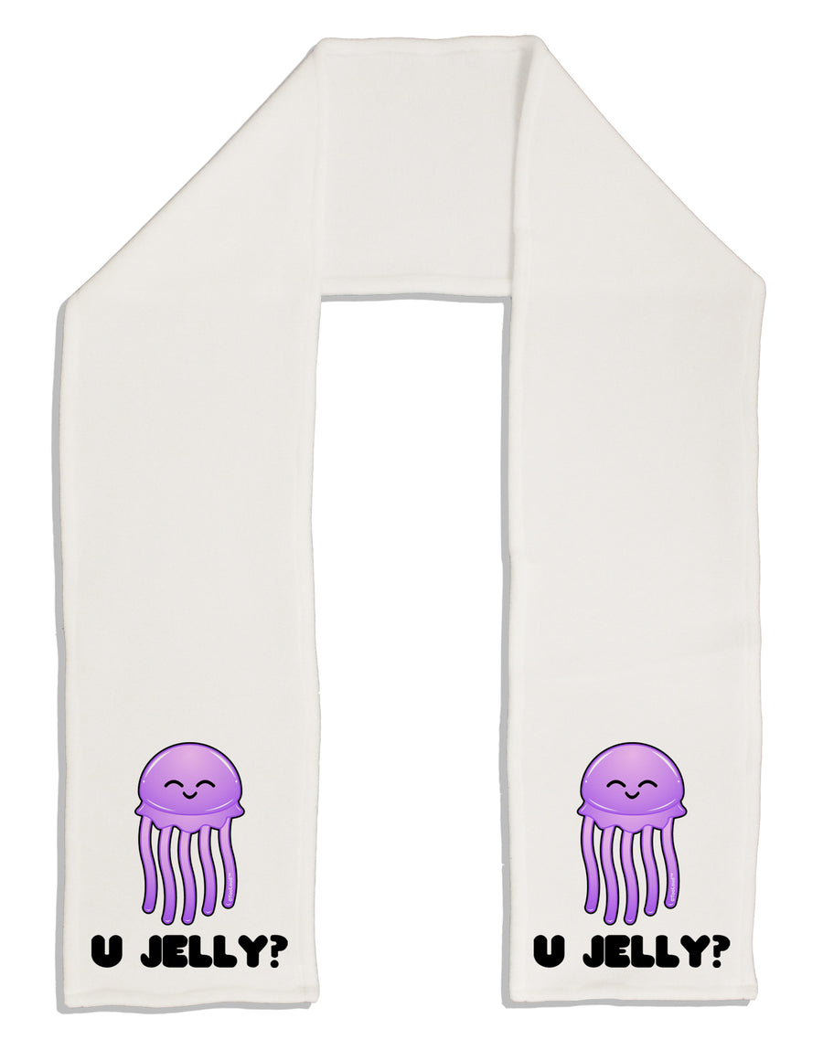 U Jelly Cute Jellyfish Adult Fleece 64&#x22; Scarf by TooLoud-TooLoud-White-One-Size-Adult-Davson Sales