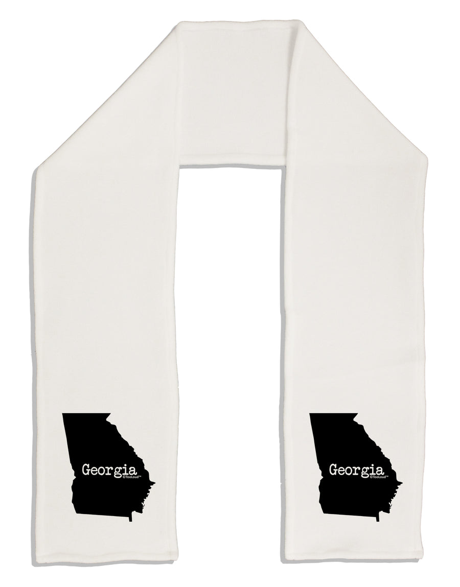 Georgia - United States Shape Adult Fleece 64&#x22; Scarf by TooLoud-TooLoud-White-One-Size-Adult-Davson Sales