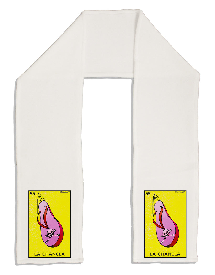 La Chancla Loteria Solid Adult Fleece 64&#x22; Scarf by-TooLoud-White-One-Size-Adult-Davson Sales