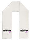 TooLoud Yes I am a Programmer Girl Adult Fleece 64&#x22; Scarf-TooLoud-White-One-Size-Adult-Davson Sales