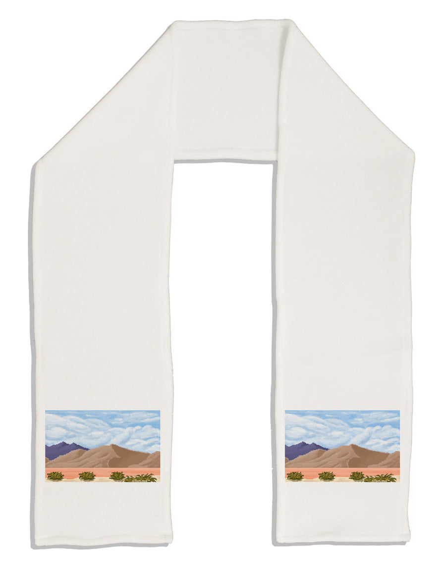 Pixel Landscape - Desert Adult Fleece 64&#x22; Scarf-TooLoud-White-One-Size-Adult-Davson Sales