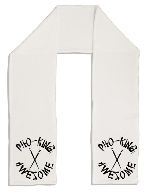 PHO KING AWESOME, Funny Vietnamese Soup Vietnam Foodie Adult Fleece 64 Inch Scarf-Scarves-TooLoud-White-One-Size-Adult-Davson Sales