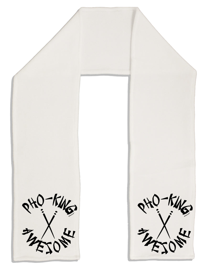 PHO KING AWESOME, Funny Vietnamese Soup Vietnam Foodie Adult Fleece 64 Inch Scarf-Scarves-TooLoud-White-One-Size-Adult-Davson Sales