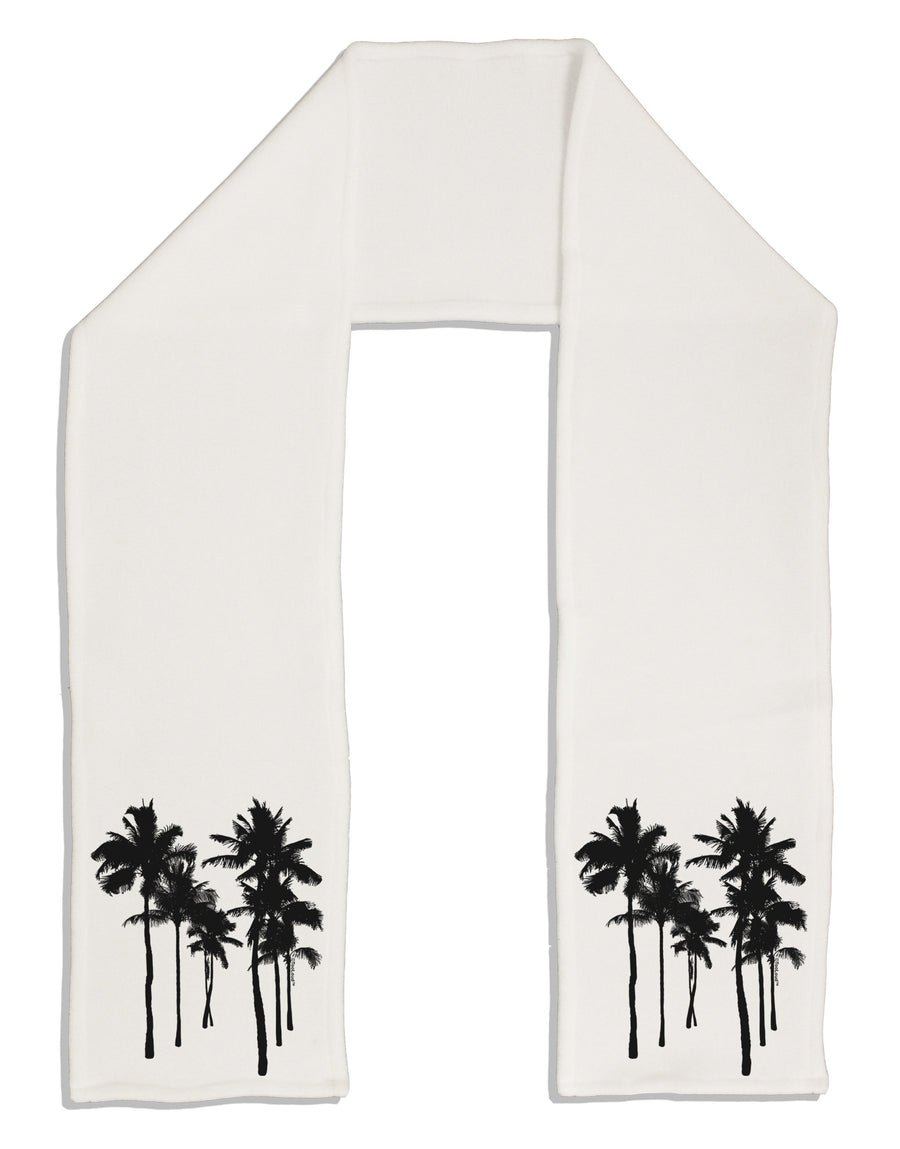 Palm Rows Silhouette Adult Fleece 64&#x22; Scarf-TooLoud-White-One-Size-Adult-Davson Sales