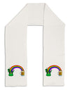 End Of The Rainbow - Beer Adult Fleece 64&#x22; Scarf-TooLoud-White-One-Size-Adult-Davson Sales