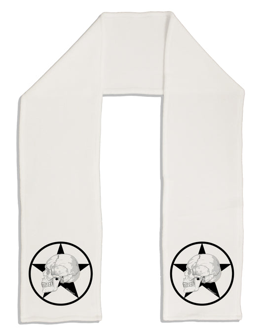White Skull With Star Adult Fleece 64&#x22; Scarf by TooLoud-TooLoud-White-One-Size-Adult-Davson Sales