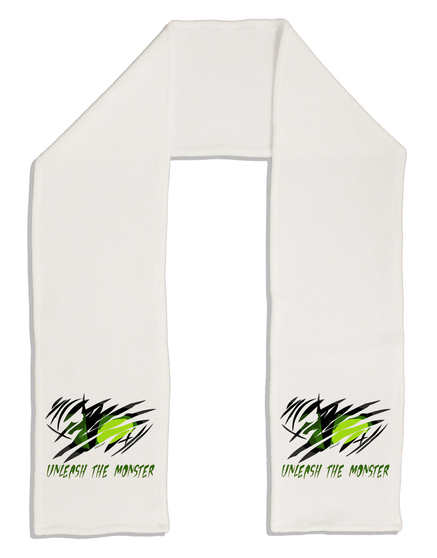 TooLoud Unleash The Monster Adult Fleece 64" Scarf-TooLoud-White-One-Size-Adult-Davson Sales