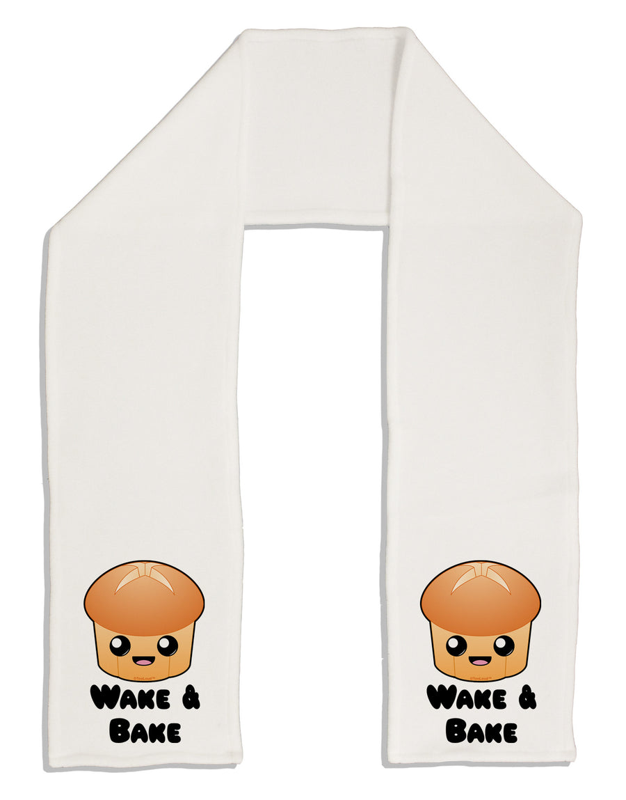 Wake and Bake Cute Roll Adult Fleece 64&#x22; Scarf-TooLoud-White-One-Size-Adult-Davson Sales