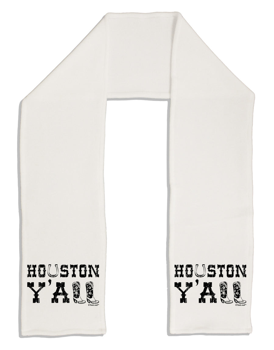 Houston Y'all - Boots - Texas Pride Adult Fleece 64&#x22; Scarf by TooLoud-TooLoud-White-One-Size-Adult-Davson Sales