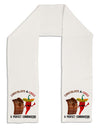 Chiles and Chocolate Adult Fleece 64&#x22; Scarf-TooLoud-White-One-Size-Adult-Davson Sales