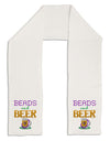 Beads And Beer Adult Fleece 64&#x22; Scarf-TooLoud-White-One-Size-Adult-Davson Sales