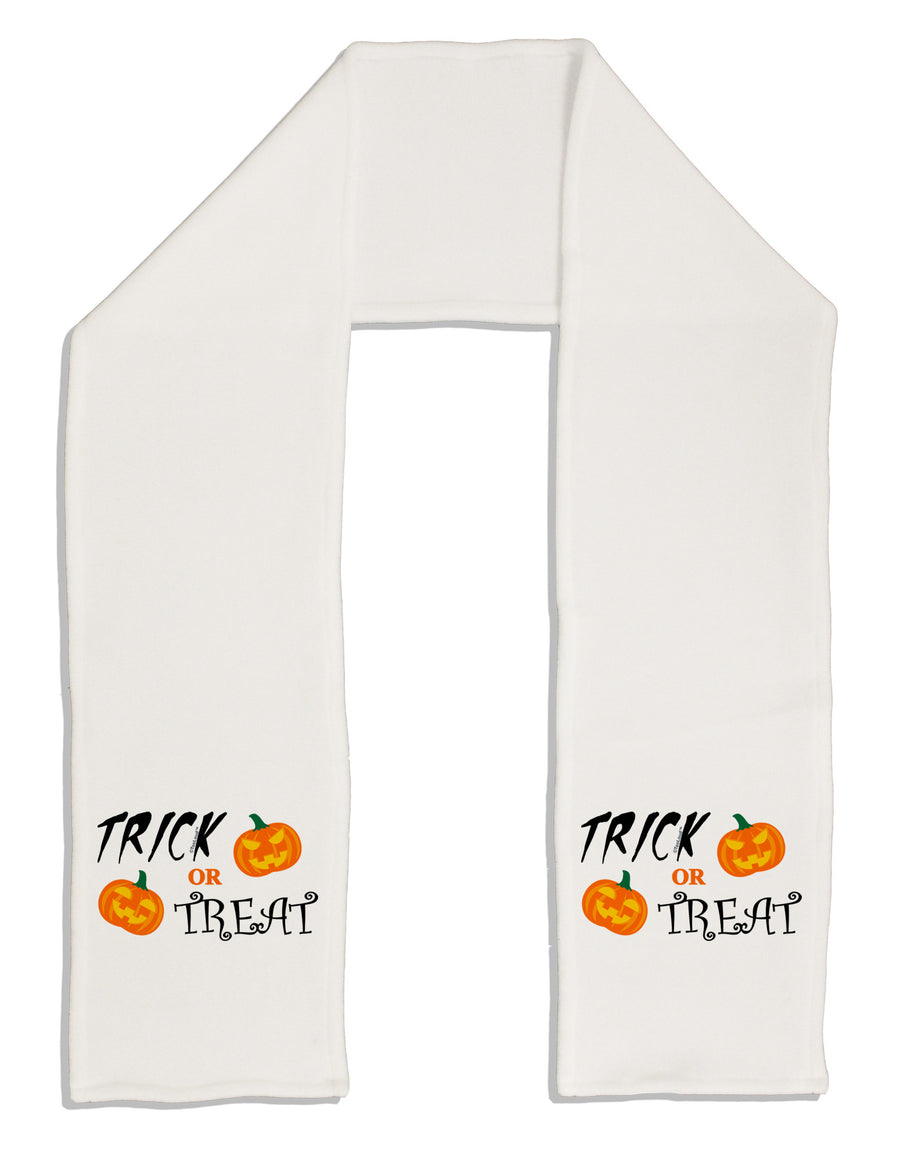 Trick or Treat Pumpkins Adult Fleece 64&#x22; Scarf-TooLoud-White-One-Size-Adult-Davson Sales