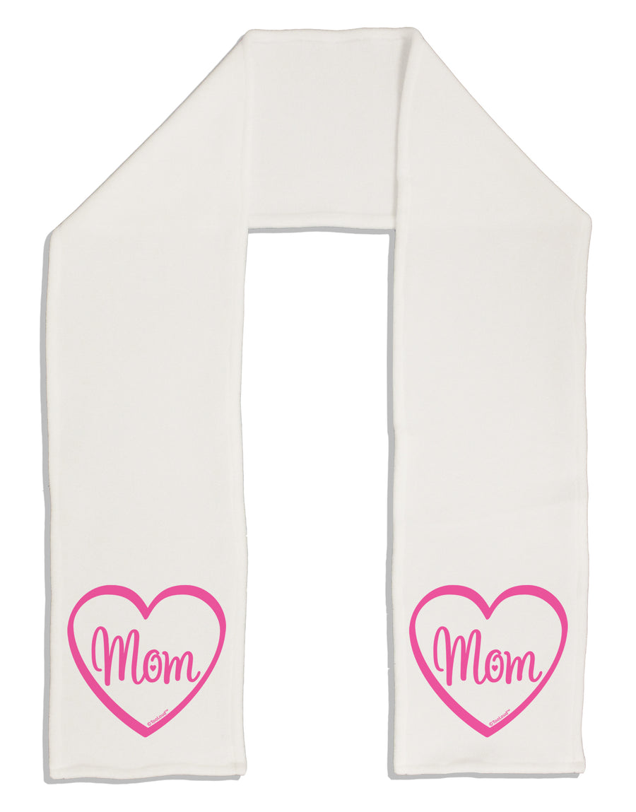 Mom Heart Design - Pink Adult Fleece 64&#x22; Scarf by TooLoud-TooLoud-White-One-Size-Adult-Davson Sales