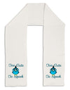 Owl Too Cute Blue Adult Fleece 64&#x22; Scarf-TooLoud-White-One-Size-Adult-Davson Sales