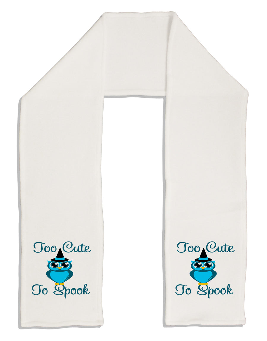 Owl Too Cute Blue Adult Fleece 64&#x22; Scarf-TooLoud-White-One-Size-Adult-Davson Sales