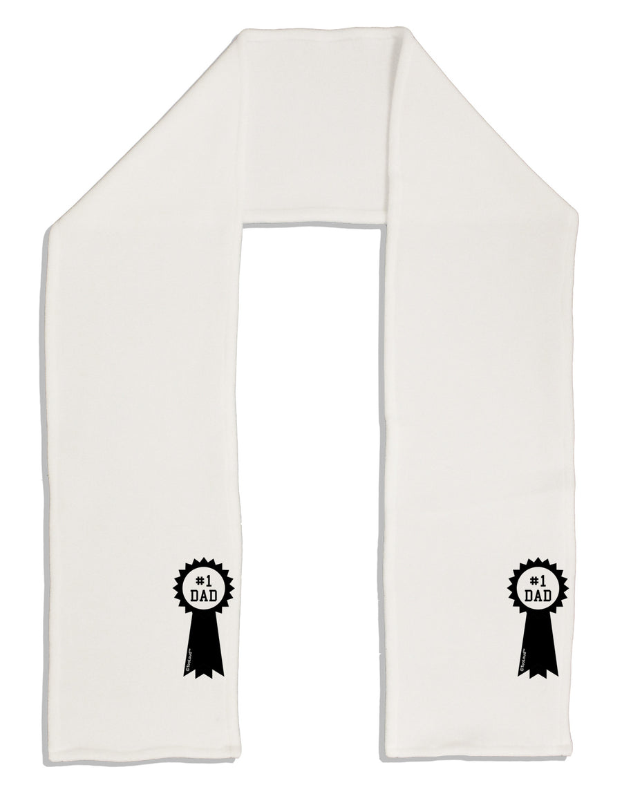 Number One Dad Award Ribbon Adult Fleece 64&#x22; Scarf-TooLoud-White-One-Size-Adult-Davson Sales