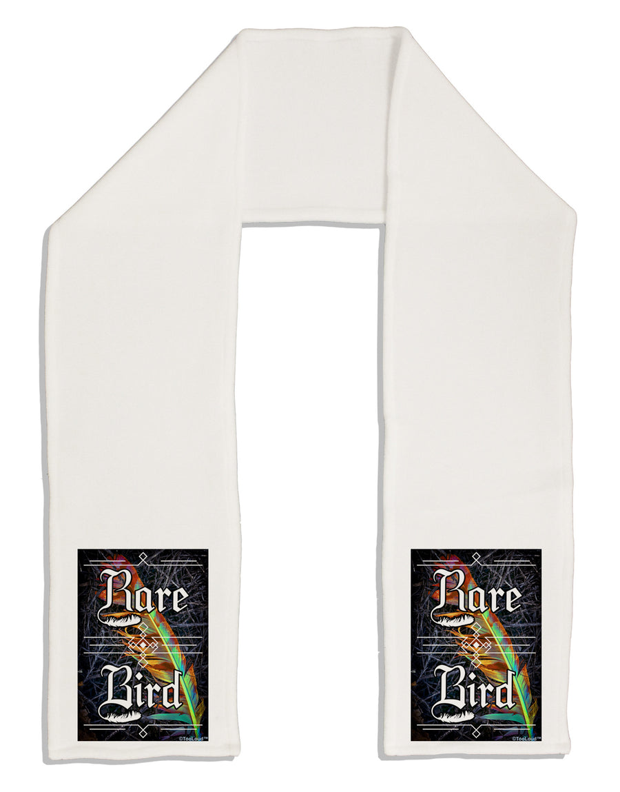 Rare Bird - Colorful Feather Adult Fleece 64&#x22; Scarf-TooLoud-White-One-Size-Adult-Davson Sales