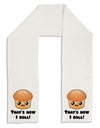 How I Roll Cute Roll Adult Fleece 64&#x22; Scarf-TooLoud-White-One-Size-Adult-Davson Sales