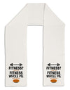 Fitness Whole Pie Adult Fleece 64&#x22; Scarf-TooLoud-White-One-Size-Adult-Davson Sales