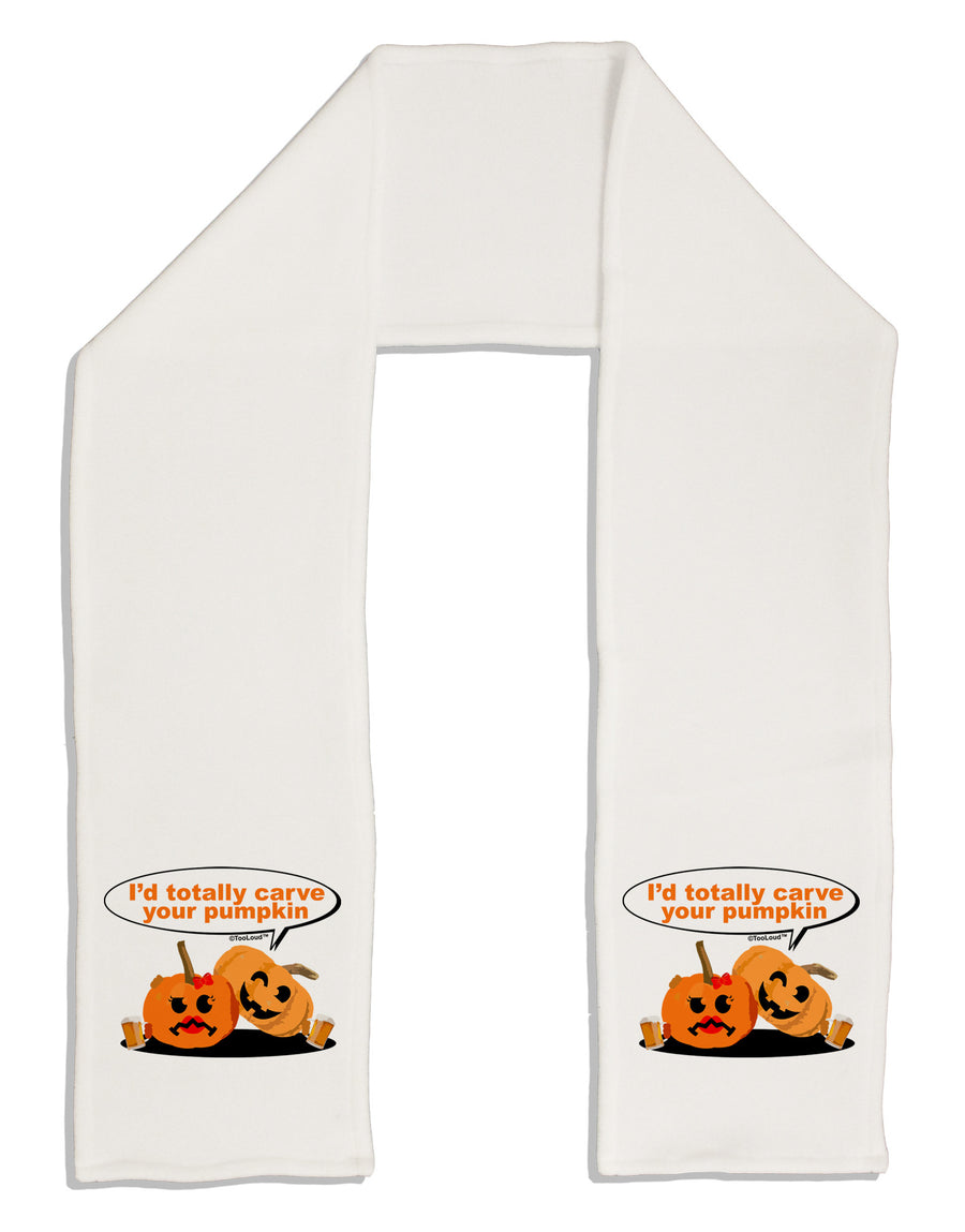 Carve your pumpkin Adult Fleece 64&#x22; Scarf-TooLoud-White-One-Size-Adult-Davson Sales