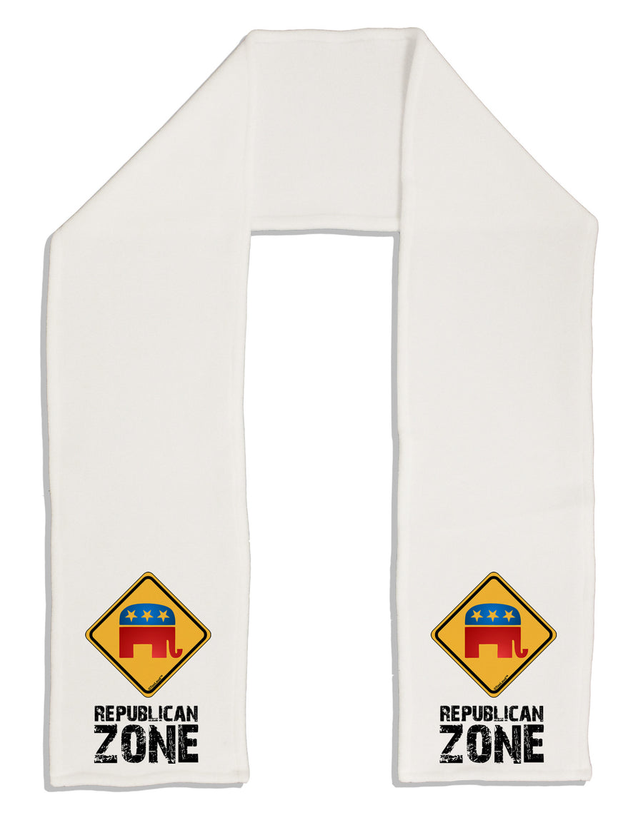 Republican Zone Adult Fleece 64" Scarf-TooLoud-White-One-Size-Adult-Davson Sales