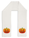 Jack-O-Lantern Watercolor Adult Fleece 64&#x22; Scarf-TooLoud-White-One-Size-Adult-Davson Sales