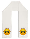 Sun With Sunglasses Adult Fleece 64&#x22; Scarf-TooLoud-White-One-Size-Adult-Davson Sales