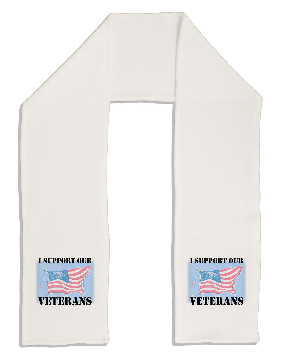 Support Our Veterans Adult Fleece 64&#x22; Scarf-TooLoud-White-One-Size-Adult-Davson Sales