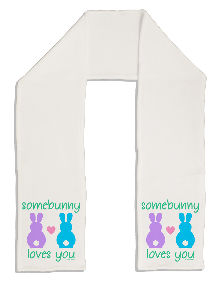 Somebunny Loves You Adult Fleece 64&#x22; Scarf by TooLoud-TooLoud-White-One-Size-Adult-Davson Sales