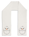 Cute Hatching Chick - White Adult Fleece 64&#x22; Scarf by TooLoud-TooLoud-White-One-Size-Adult-Davson Sales