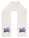 Unicorn Political Symbol Adult Fleece 64" Scarf-TooLoud-White-One-Size-Adult-Davson Sales