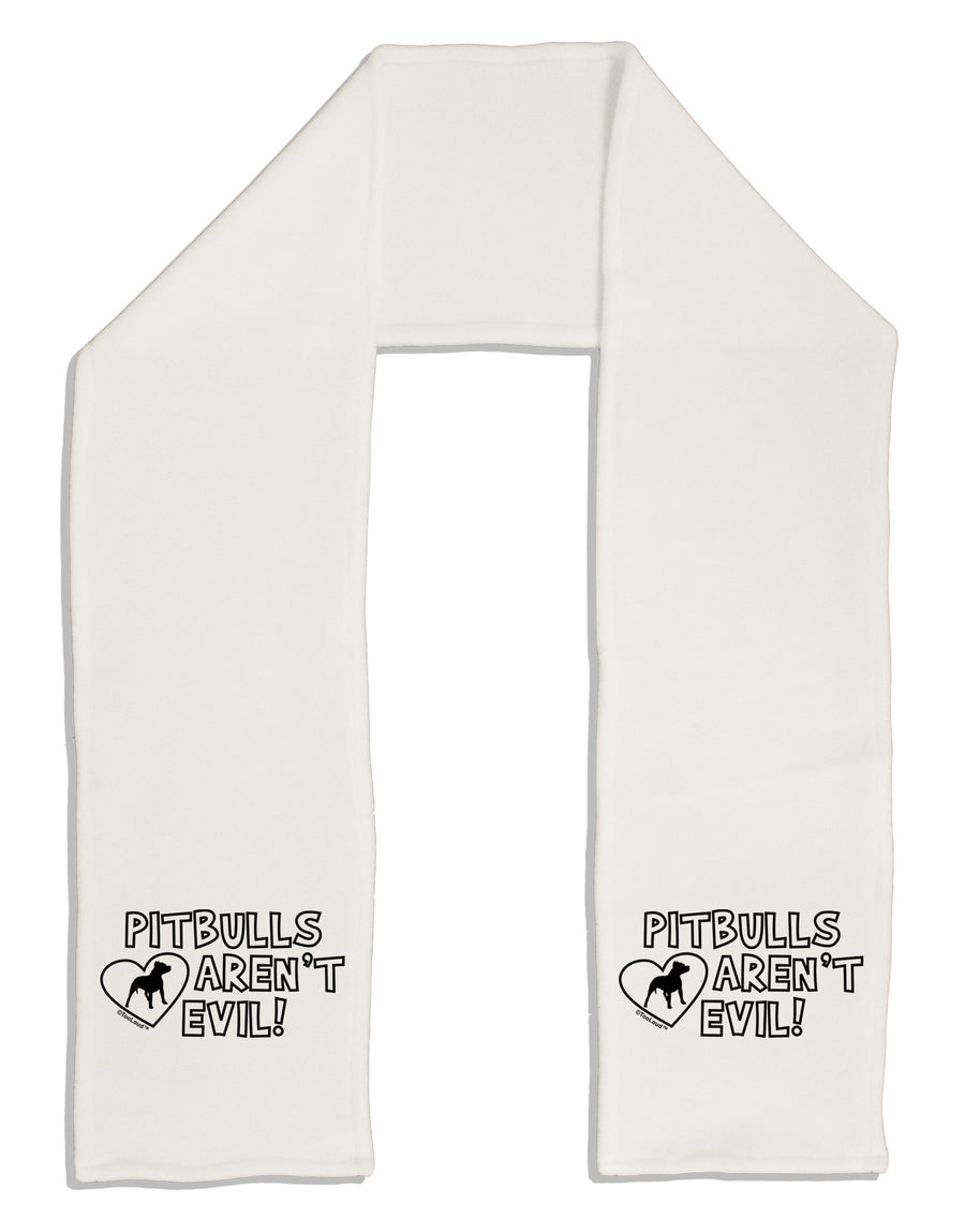 Pitbulls Aren't Evil Adult Fleece 64&#x22; Scarf-TooLoud-White-One-Size-Adult-Davson Sales