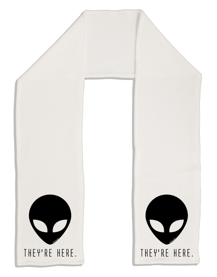 Alien They Are Here Adult Fleece 64&#x22; Scarf-TooLoud-White-One-Size-Adult-Davson Sales